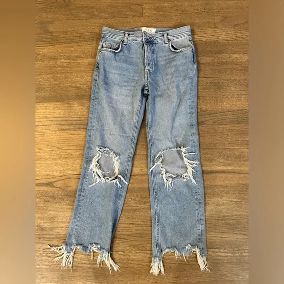 We The Free Distressed Jeans-Size 24 - Picture 1 of 6